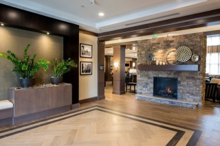 Lobby Dual Sided Fireplace