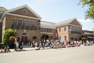 Fans on Main Street, courtesy of Milo Stewart and National Baseball Hall of Fame