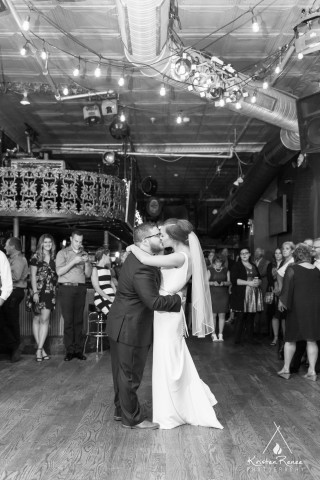 Wedding dance in venue